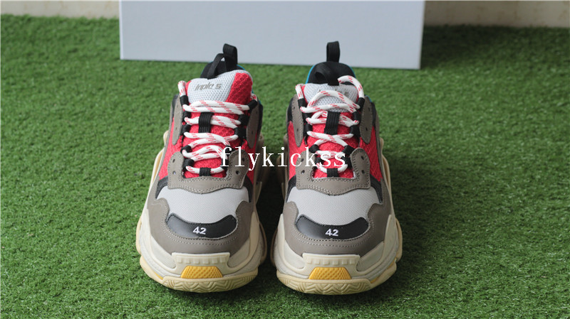 Balenciaga 2017 Fall Winter Triple-S Grey Red